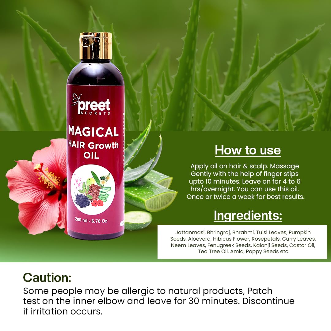Magical hair oil
