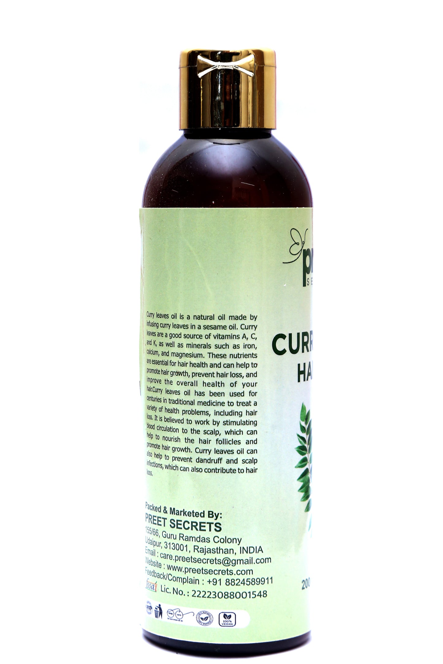 Curry Leaf Hair Oil