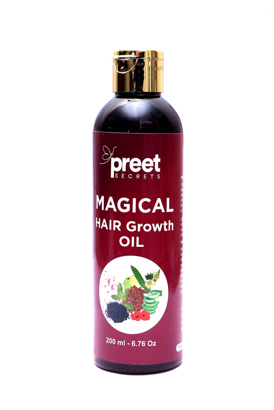 Magical hair growth oil 
Herbal Hair 
Natural hair oil 
Organic Hair oil
Hair oil 
Preet Secrets 
Preet Secrets Magical Growth Oil 
Reduce hairfall 
 hair regrowth 
Baldness 